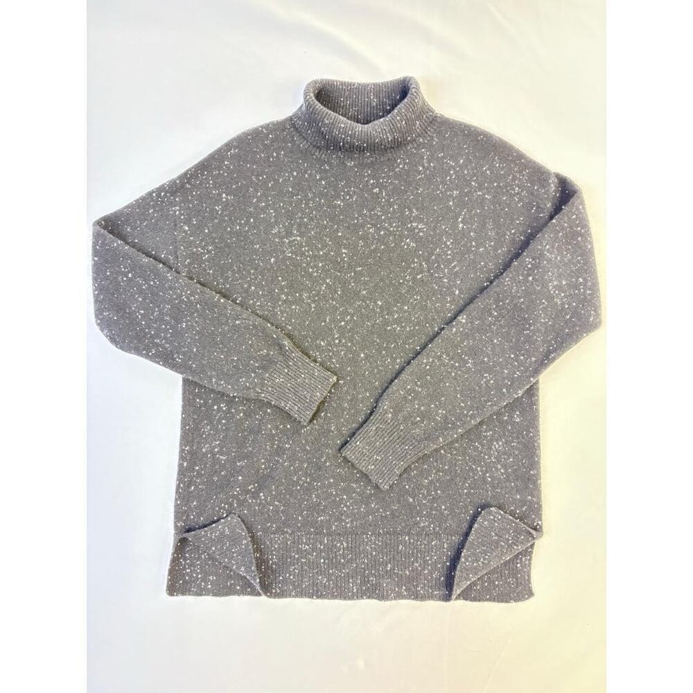 Bella Dahl Black Cashmere Speckled Turtleneck Sweater Size Women's XS - Picture 8 of 14